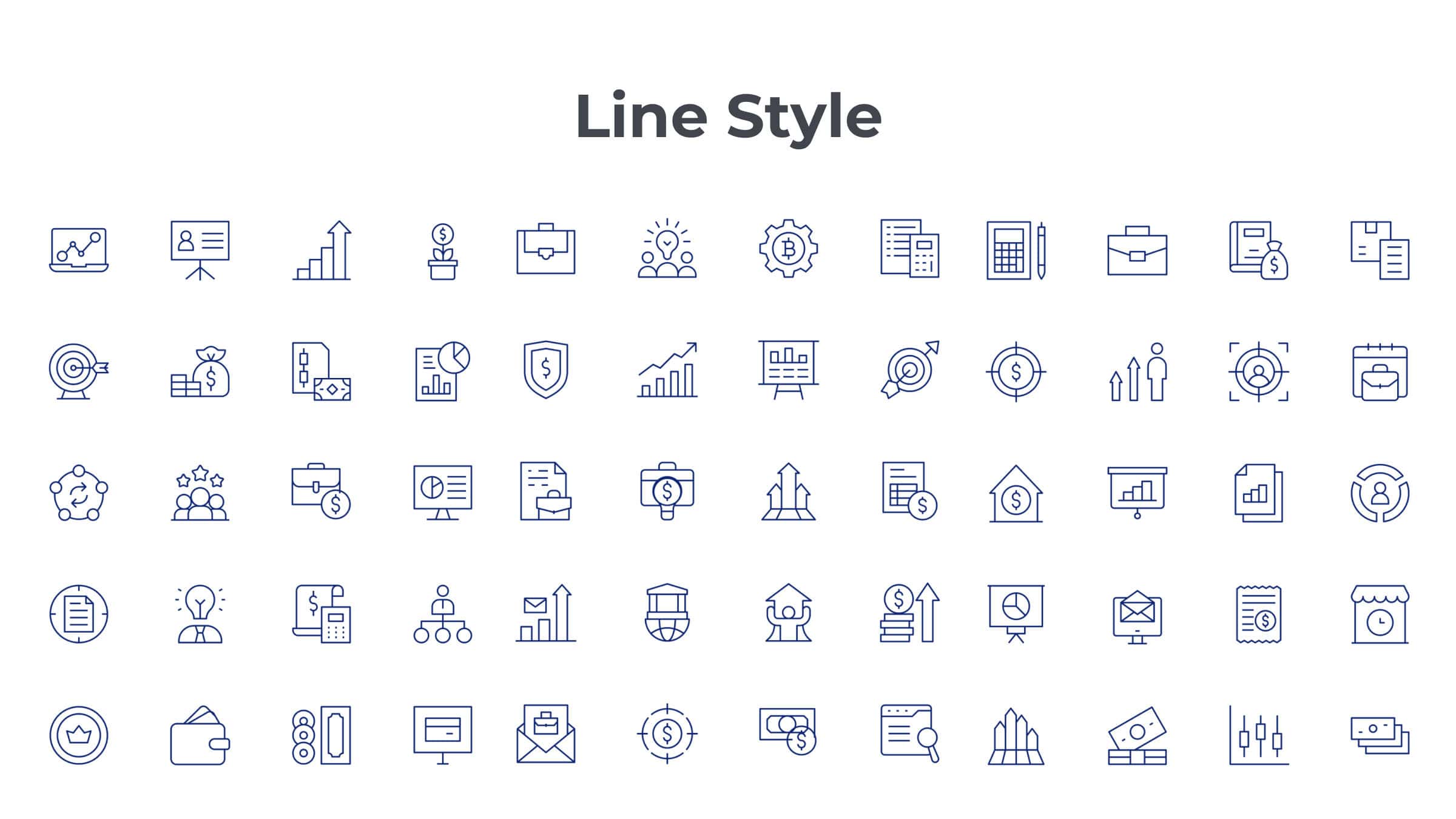 Business Icon Set. Duotone Line Style. Part 2 7