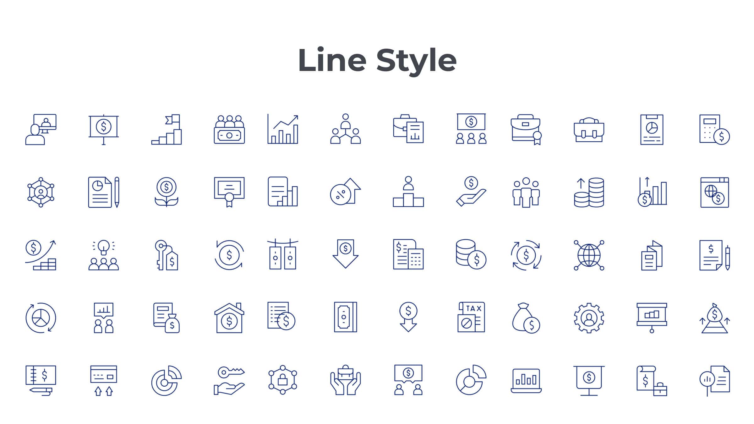 Business Icon Set. Duotone Line Style. Part 3 7