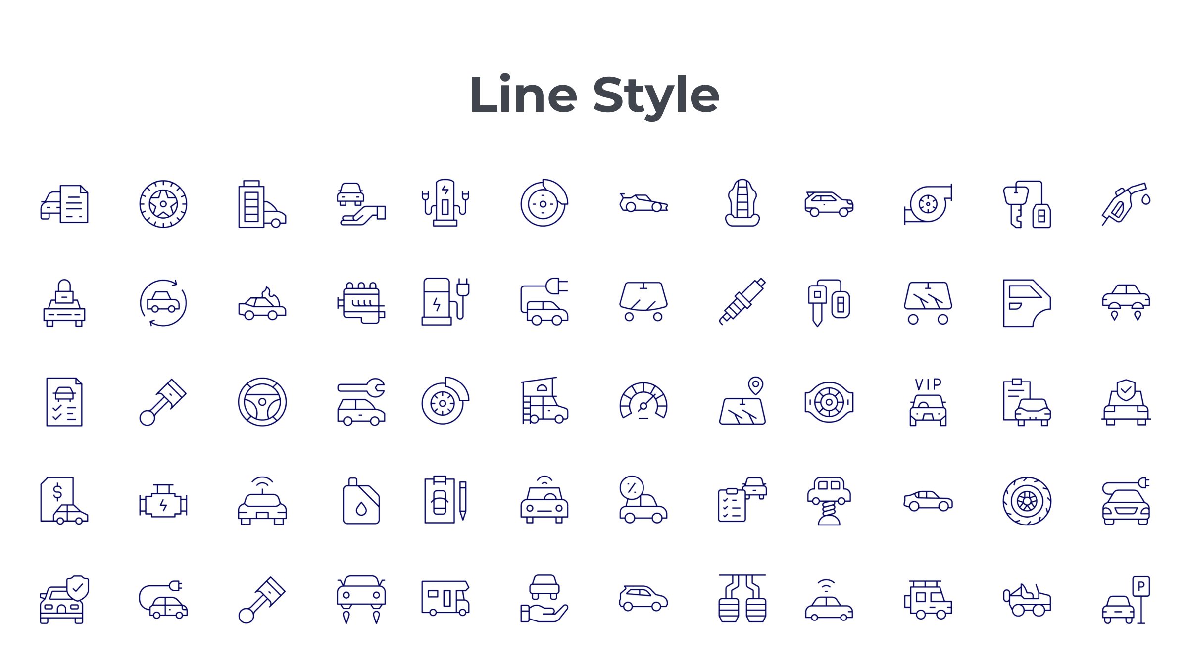 Car Icon Set. Duotone Line Style. Part 1 6 1