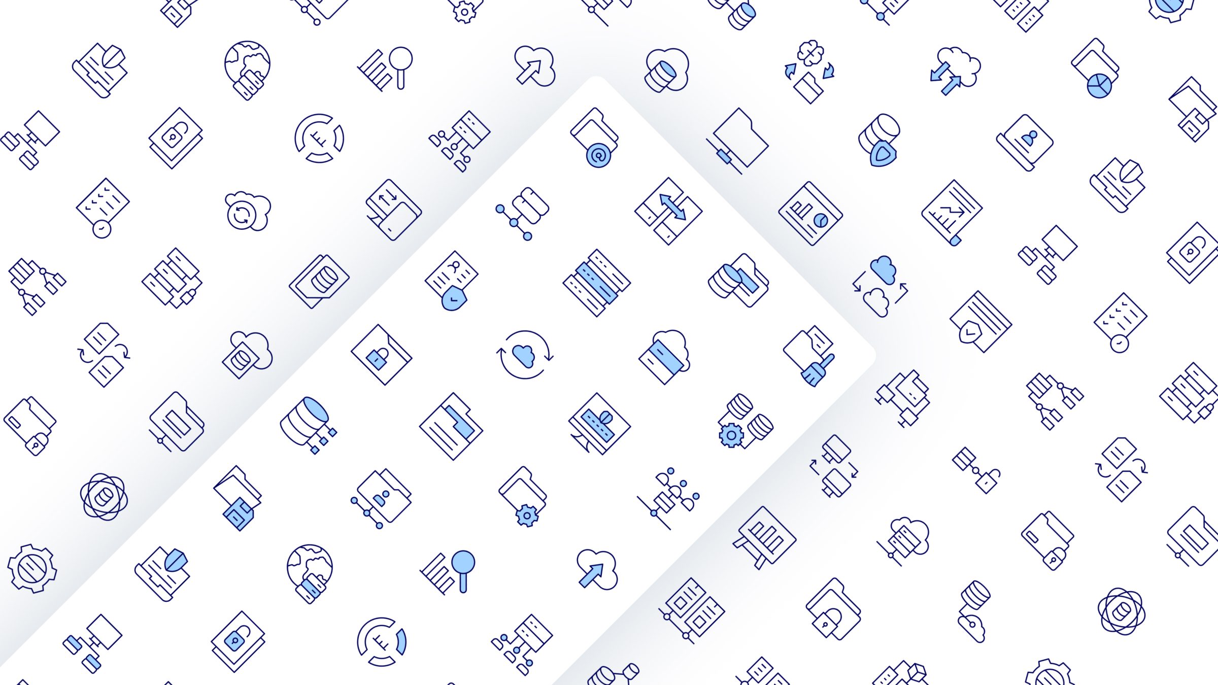 Data Icon Set. Duotone Line Style. Part 4 3