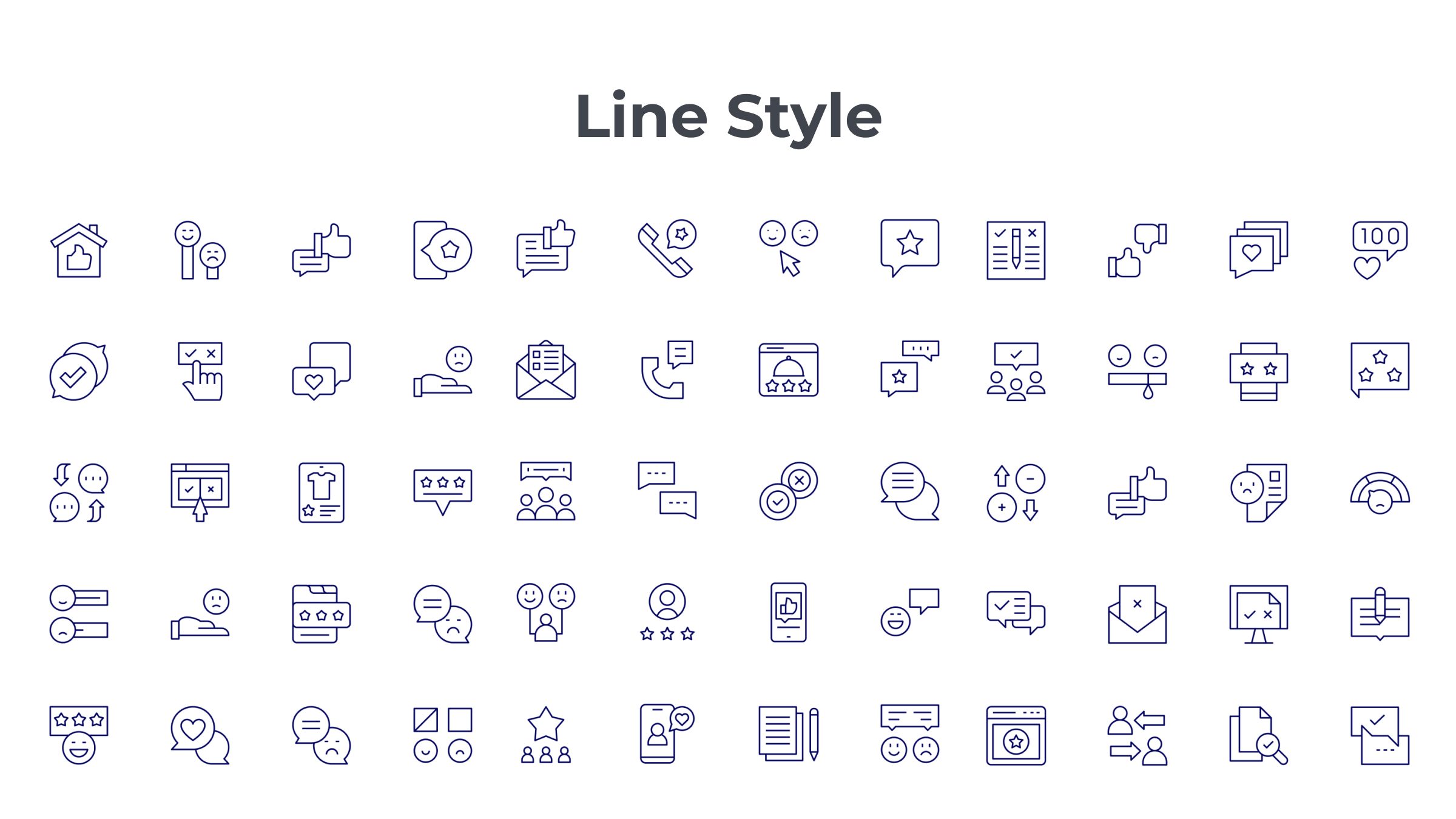 Feedback Icon Set. Duotone Line Style. Part 1 7