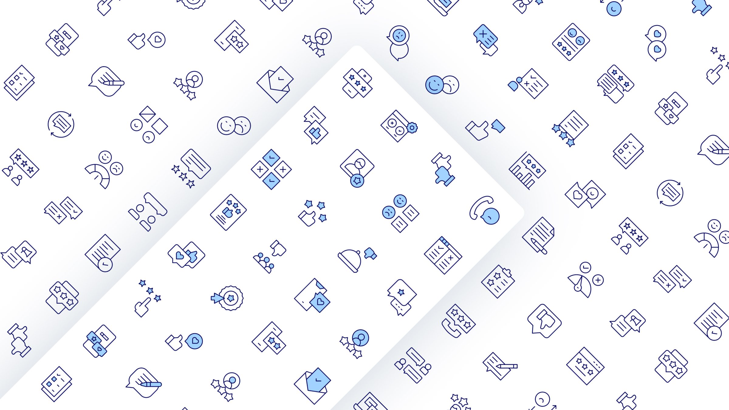 Feedback Icon Set. Duotone Line Style. Part 2 3