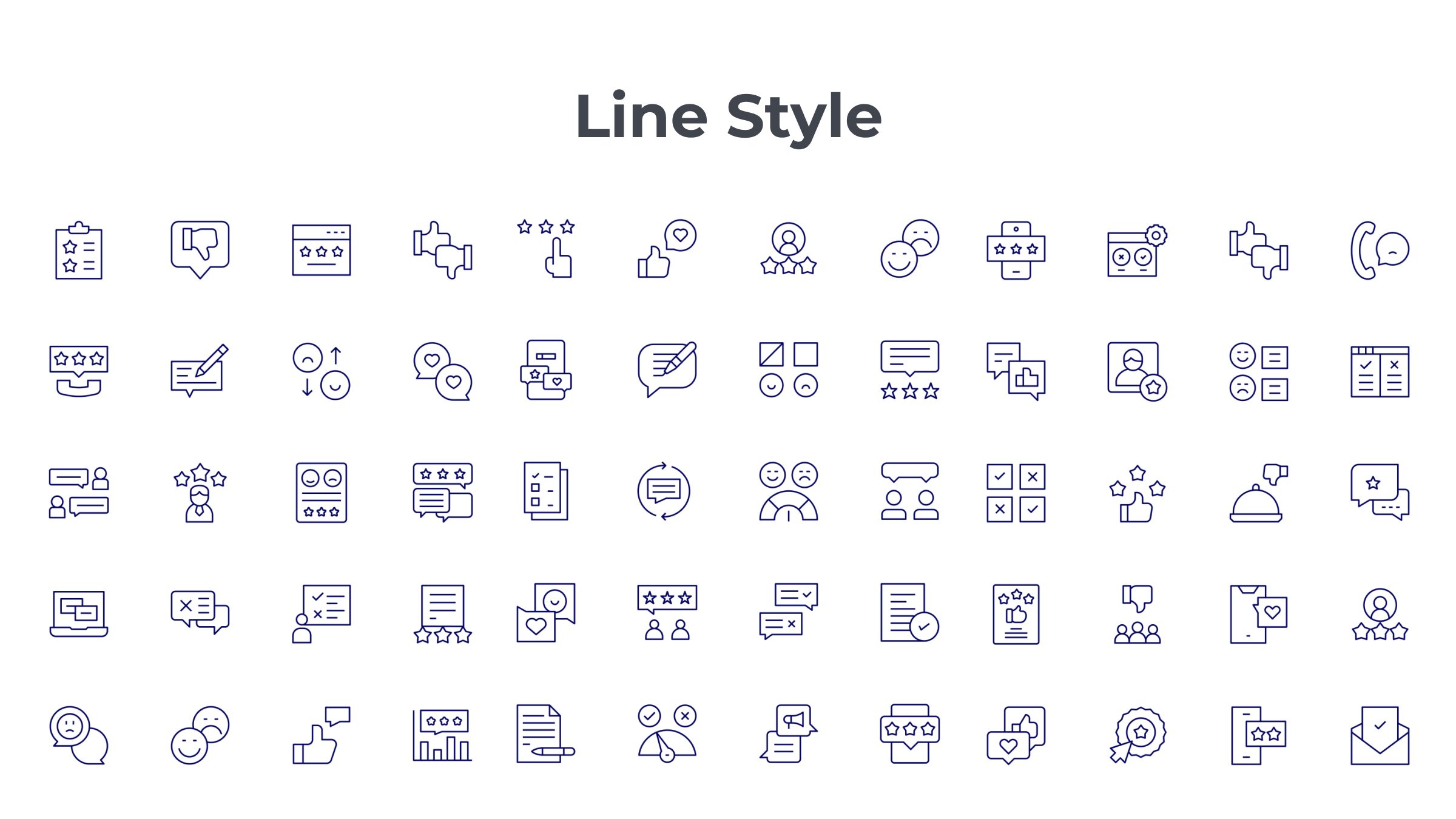 Feedback Icon Set. Duotone Line Style. Part 2 7