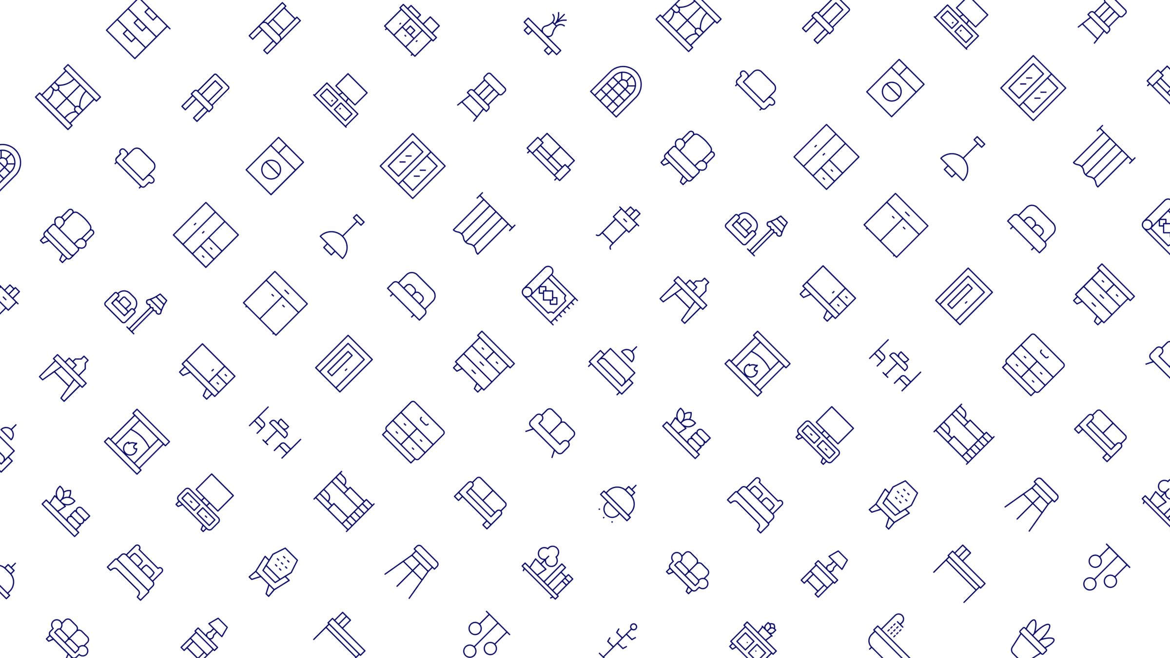 Home Furniture Icon Set. Duotone Line Style. Part 2 5