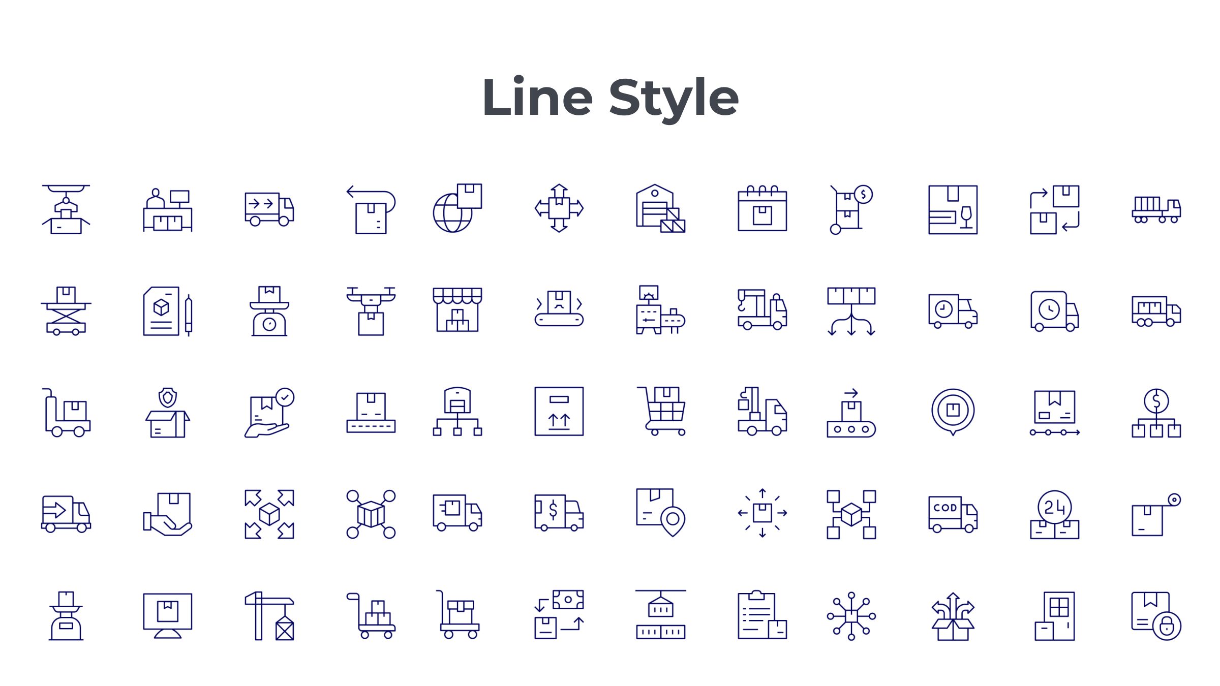 Logistics Icon Set. Duotone Line Style. Part 1 7