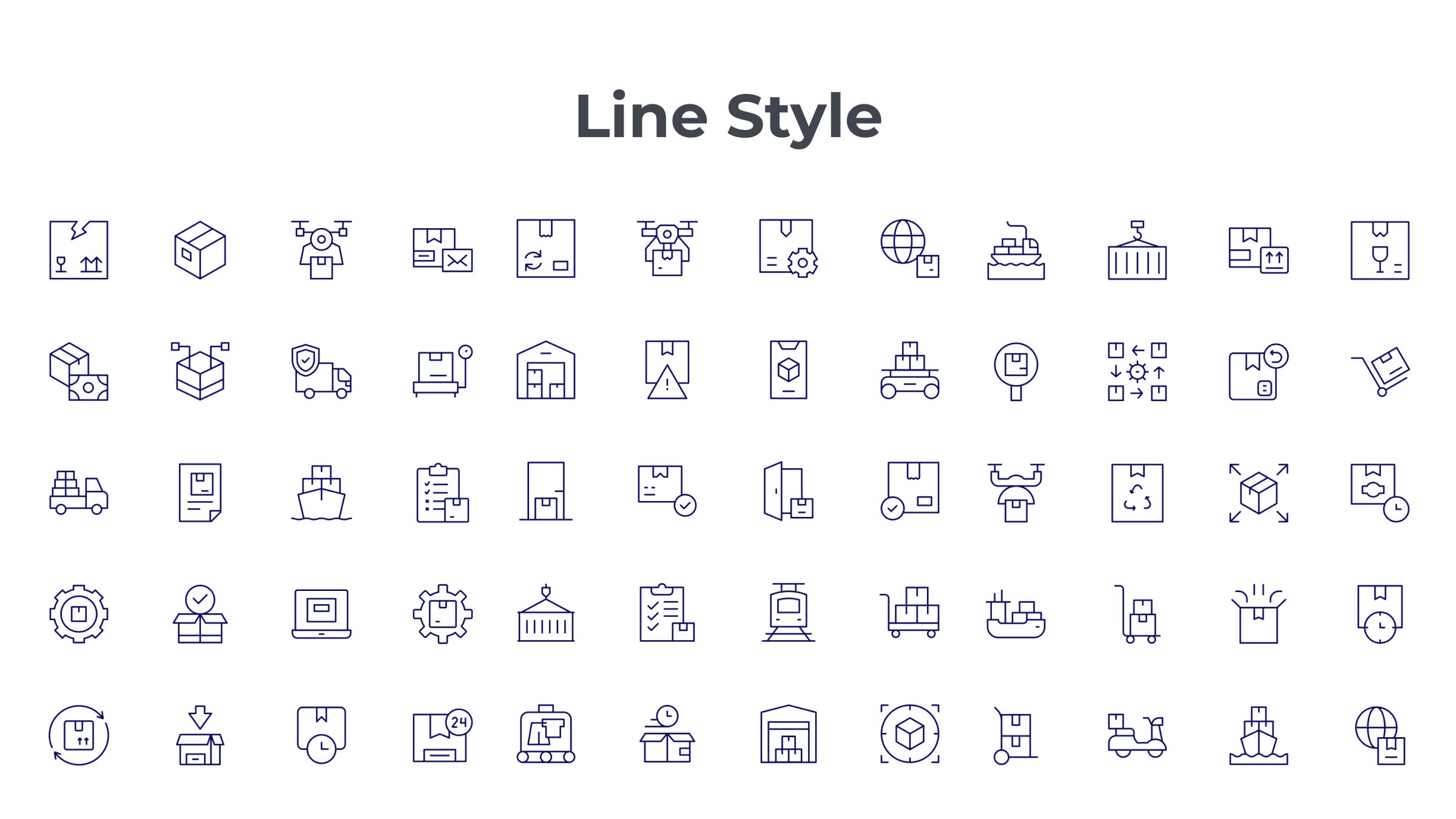 Logistics Icon Set. Duotone Line Style. Part 2 7