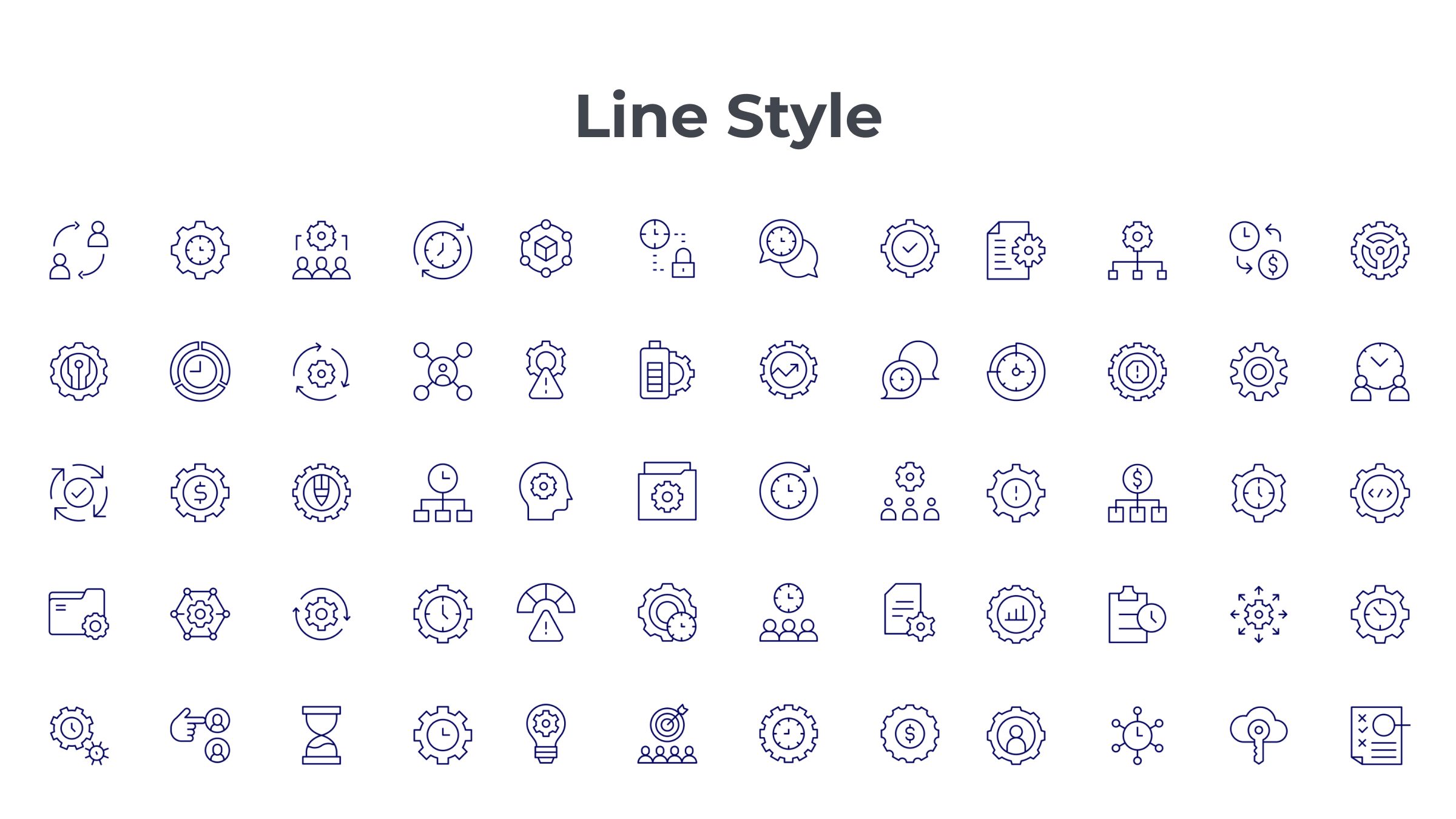 Manager Icon Set. Duotone Line Style. Part 1 7