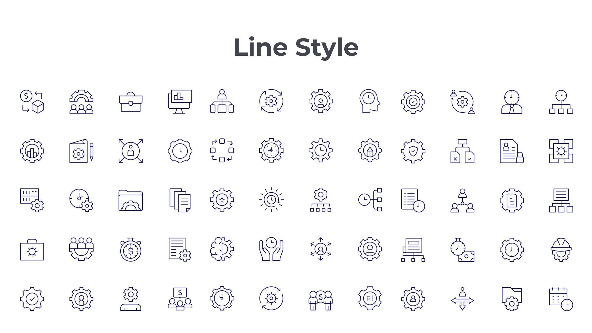 Manager Icon Set. Duotone Line Style. Part 2 7