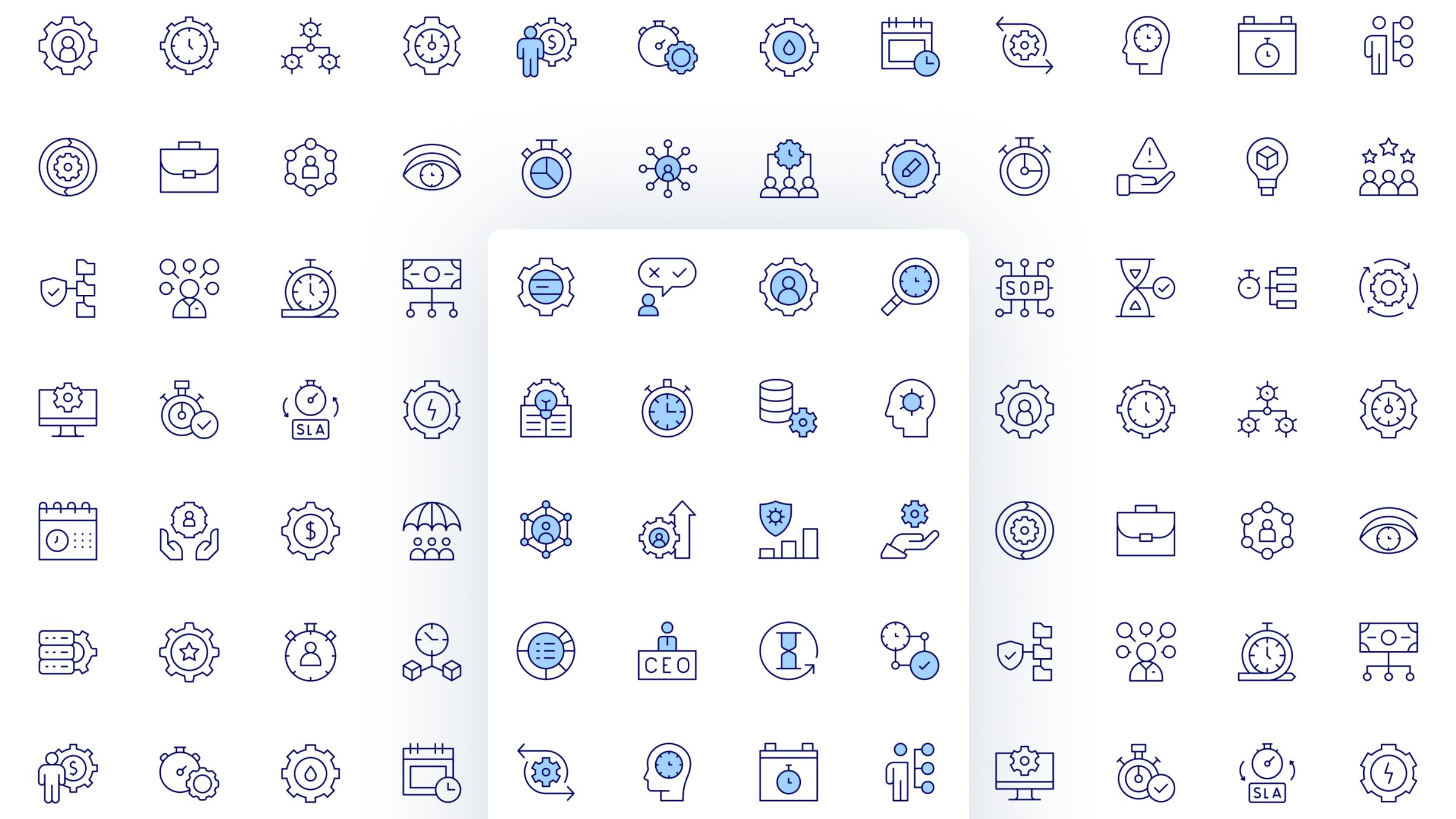 Manager Icon Set. Duotone Line Style. Part 3 2