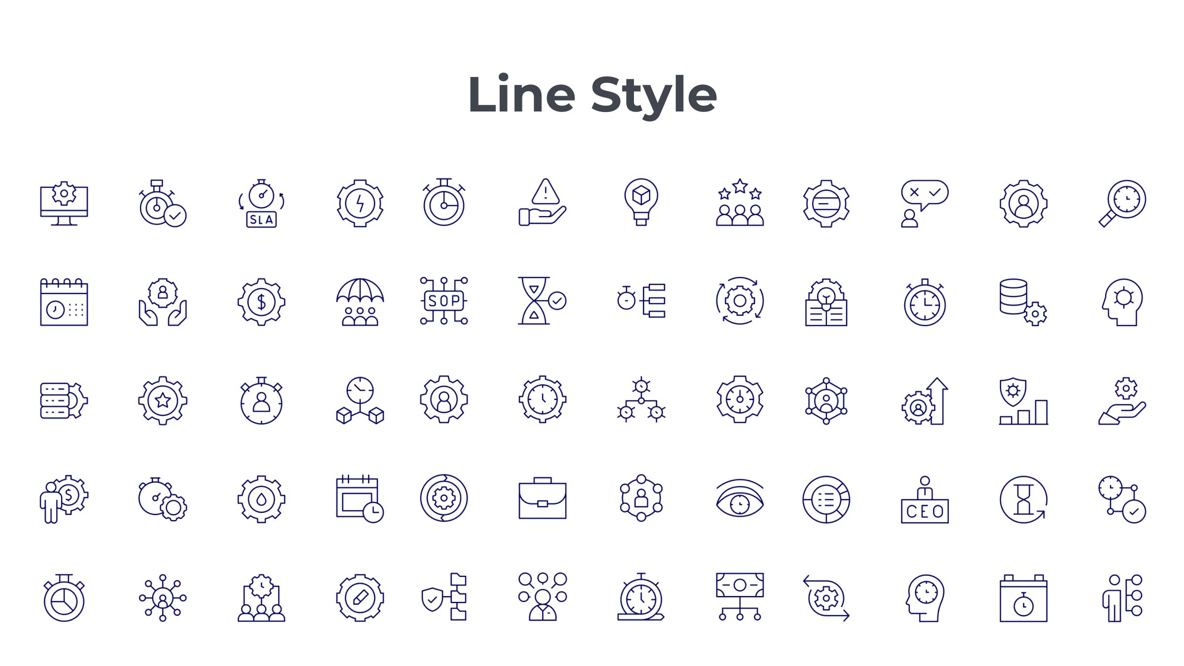 Manager Icon Set. Duotone Line Style. Part 3 7