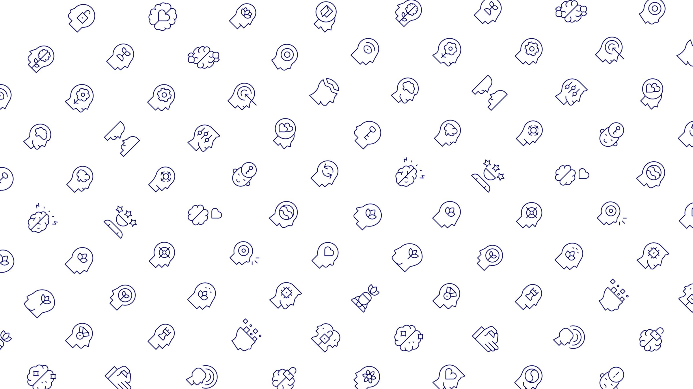 Mindfulness Icon Set. Duotone Line Style 5