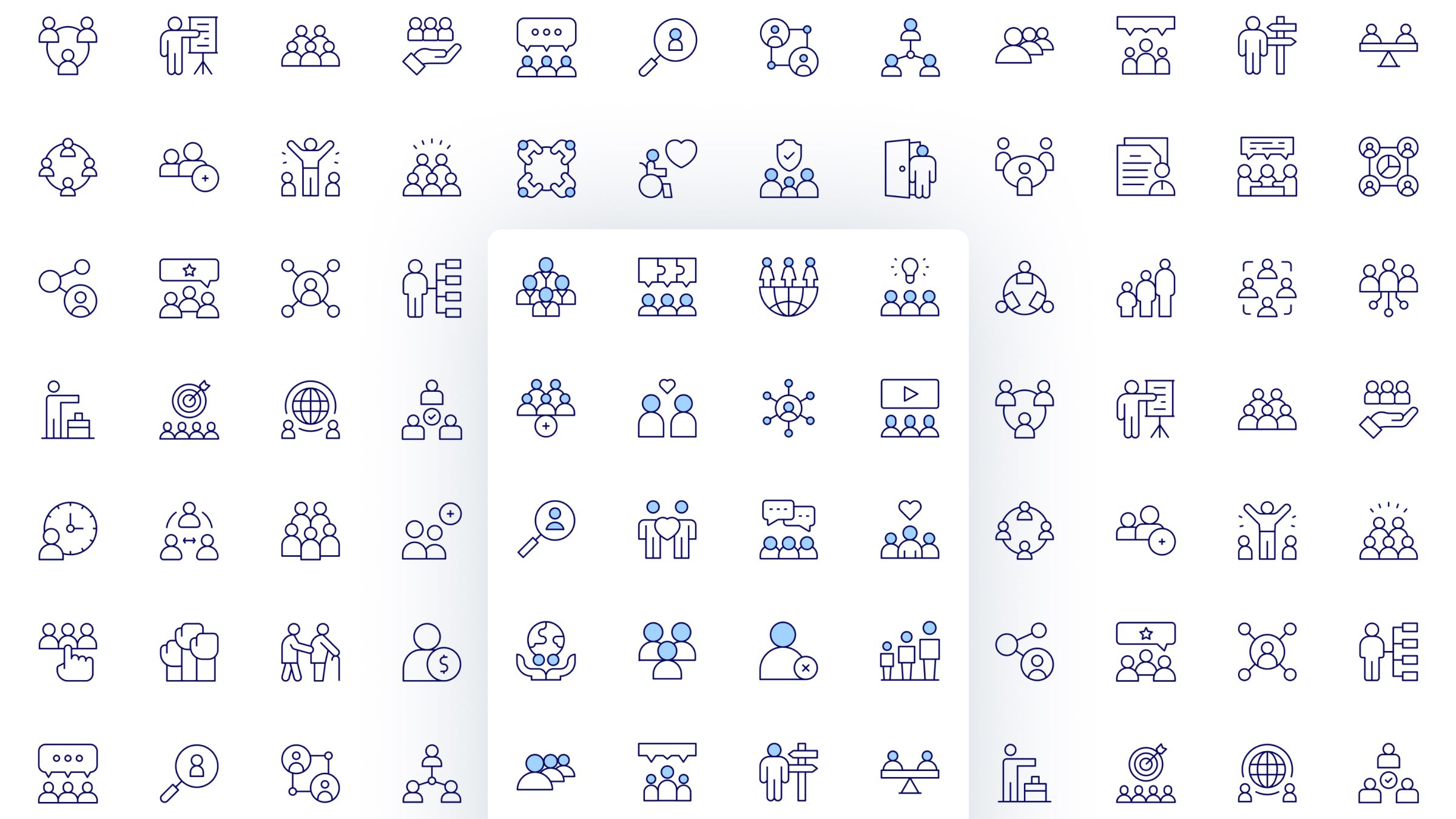 People Icon Set. Duotone Line Style. Part 2 2