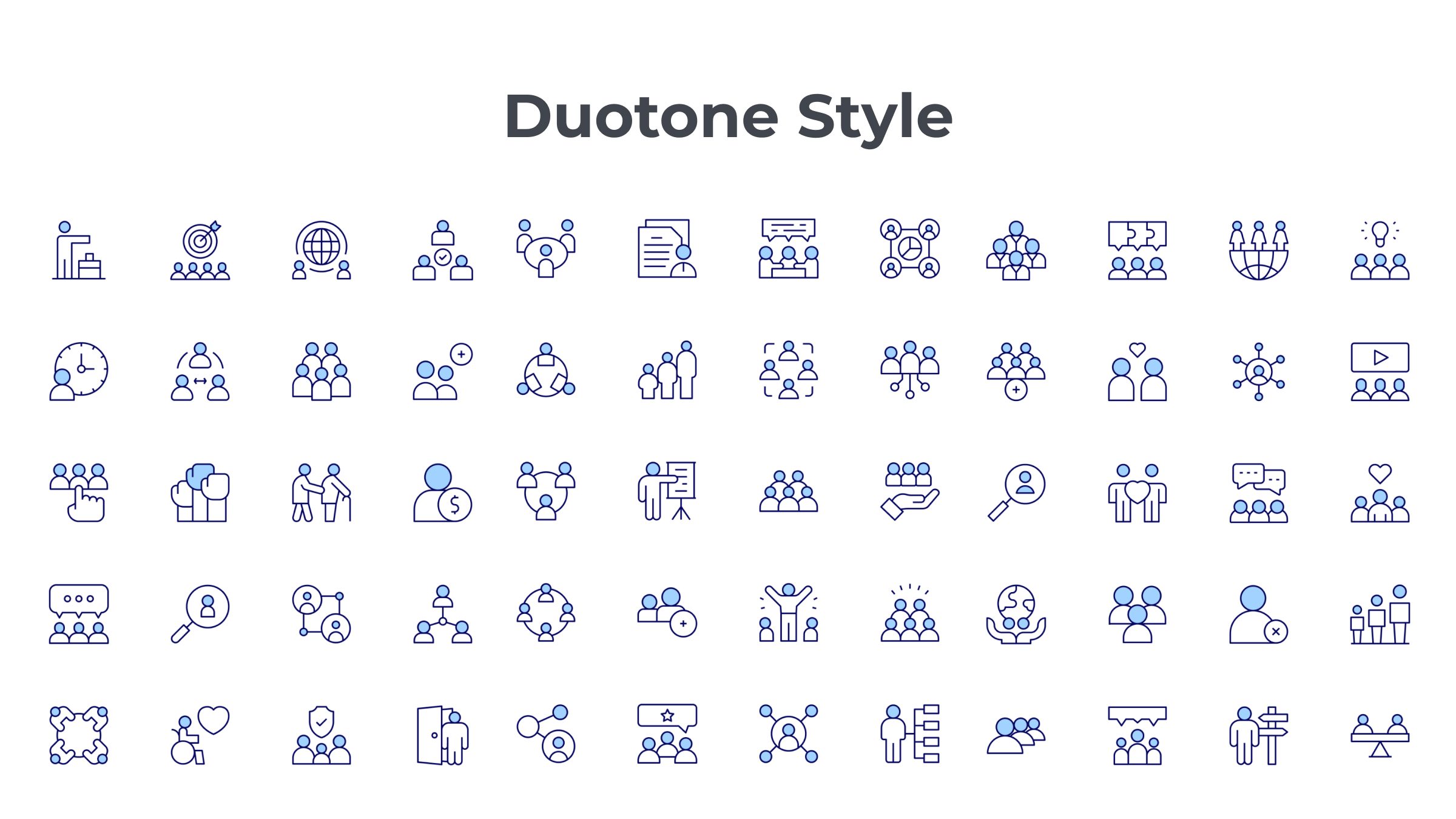 People Icon Set. Duotone Line Style. Part 2 6