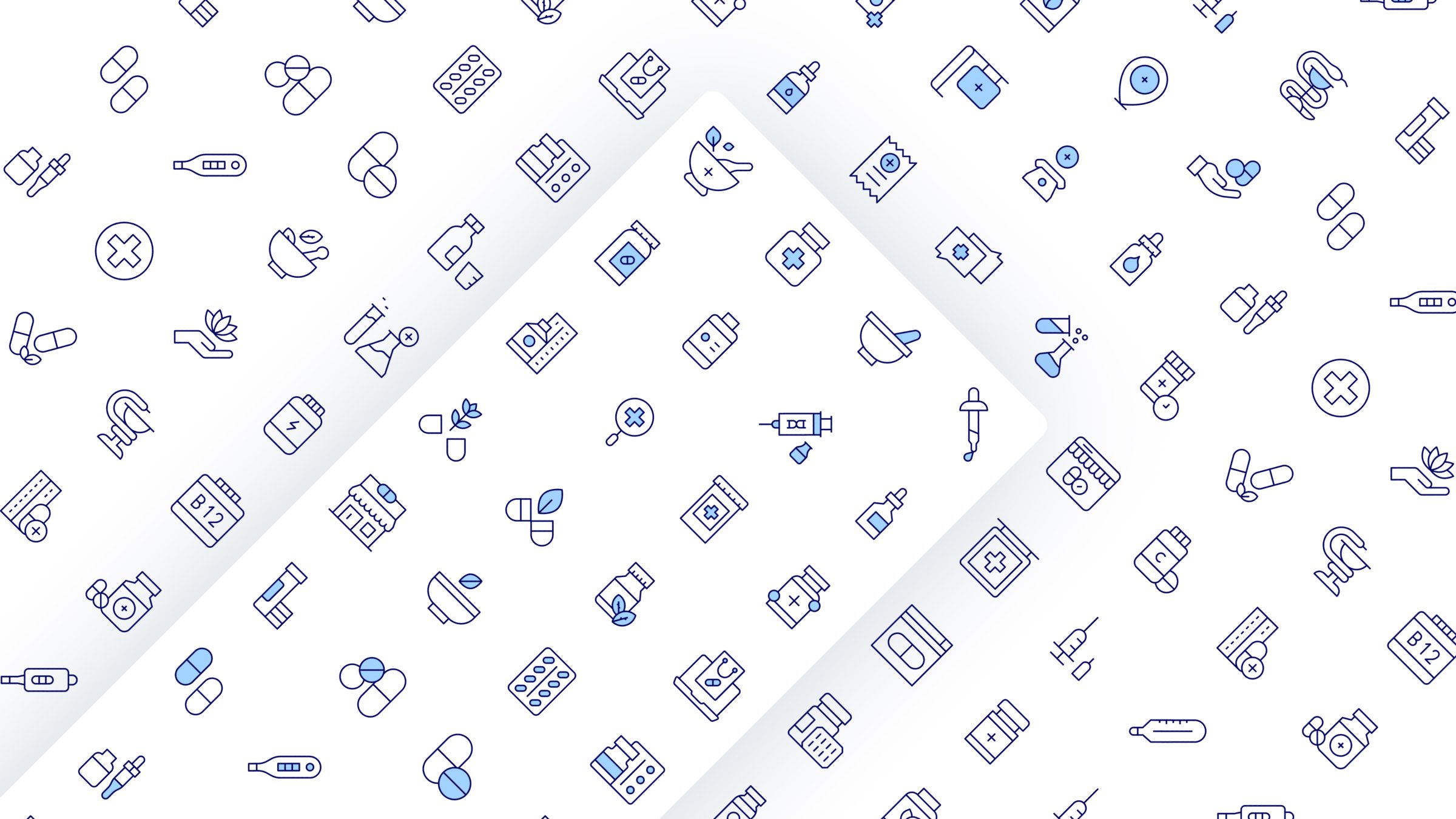 Pharmacy Icon Set. Duotone Line Style. Part 2 3