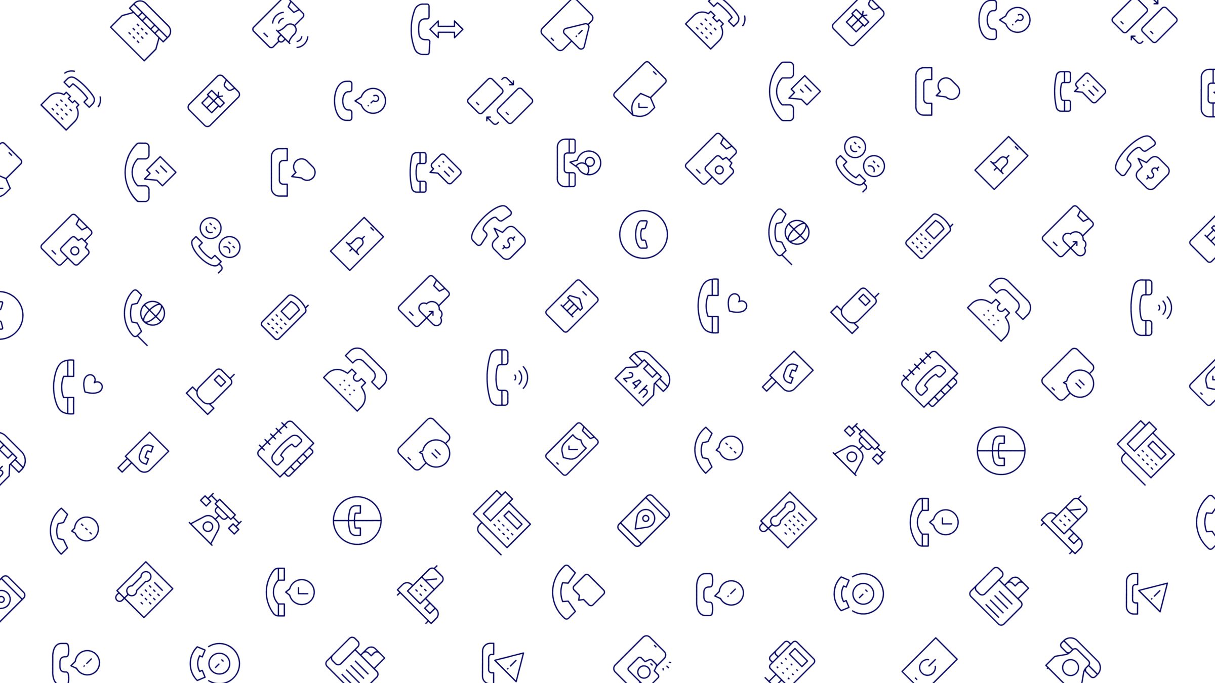 Phone Icon Set. Duotone Line Style. Part 1 5