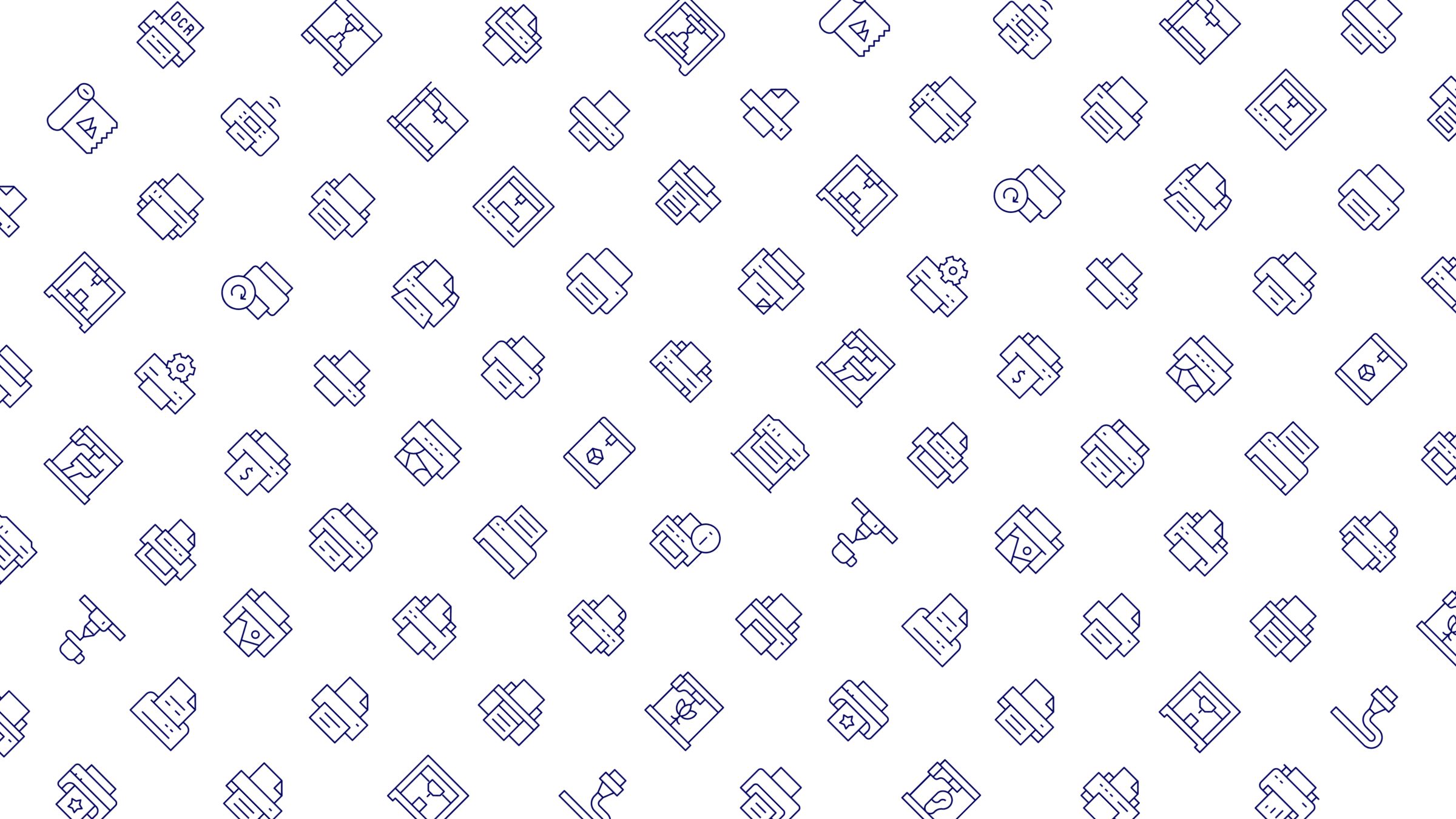 Printer Icon Set. Duotone Line Style. Part 3 5