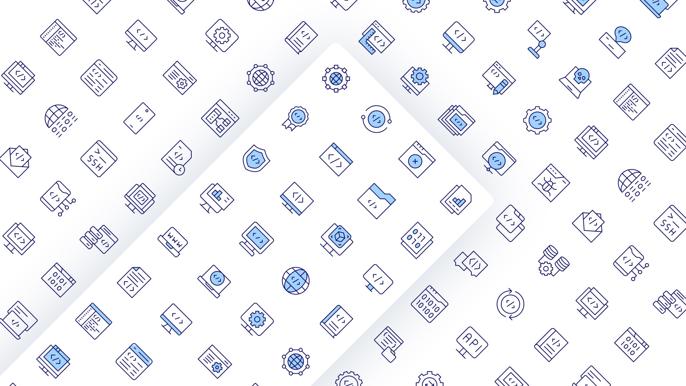 Programming Icon Set. Duotone Line Style. Part 2 3