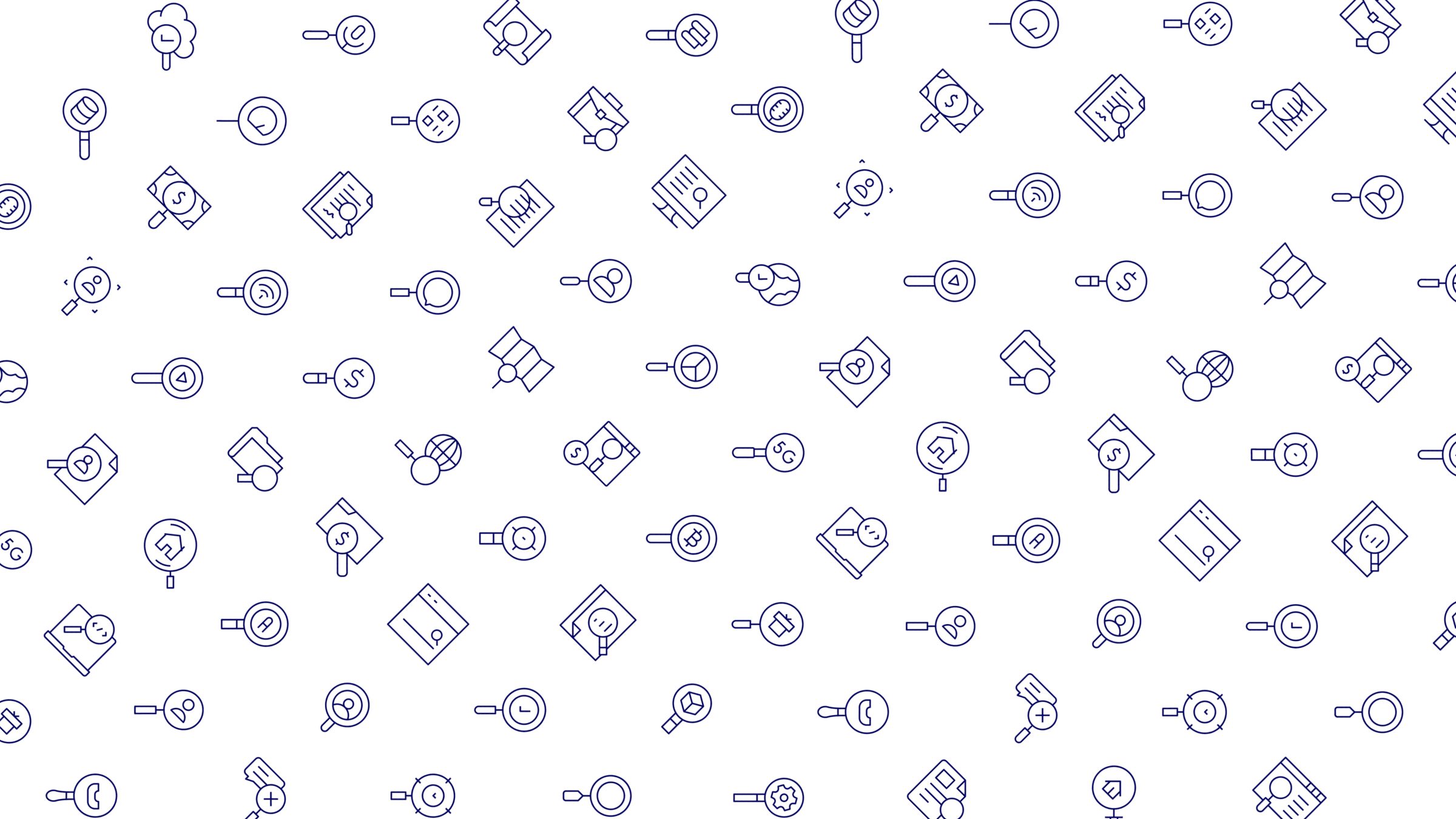 Search Icon Set. Duotone Line Style. Part 1 5