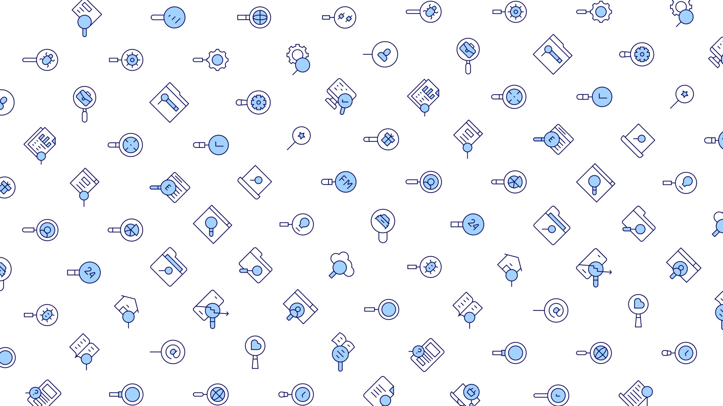 Search Icon Set. Duotone Line Style. Part 2 4