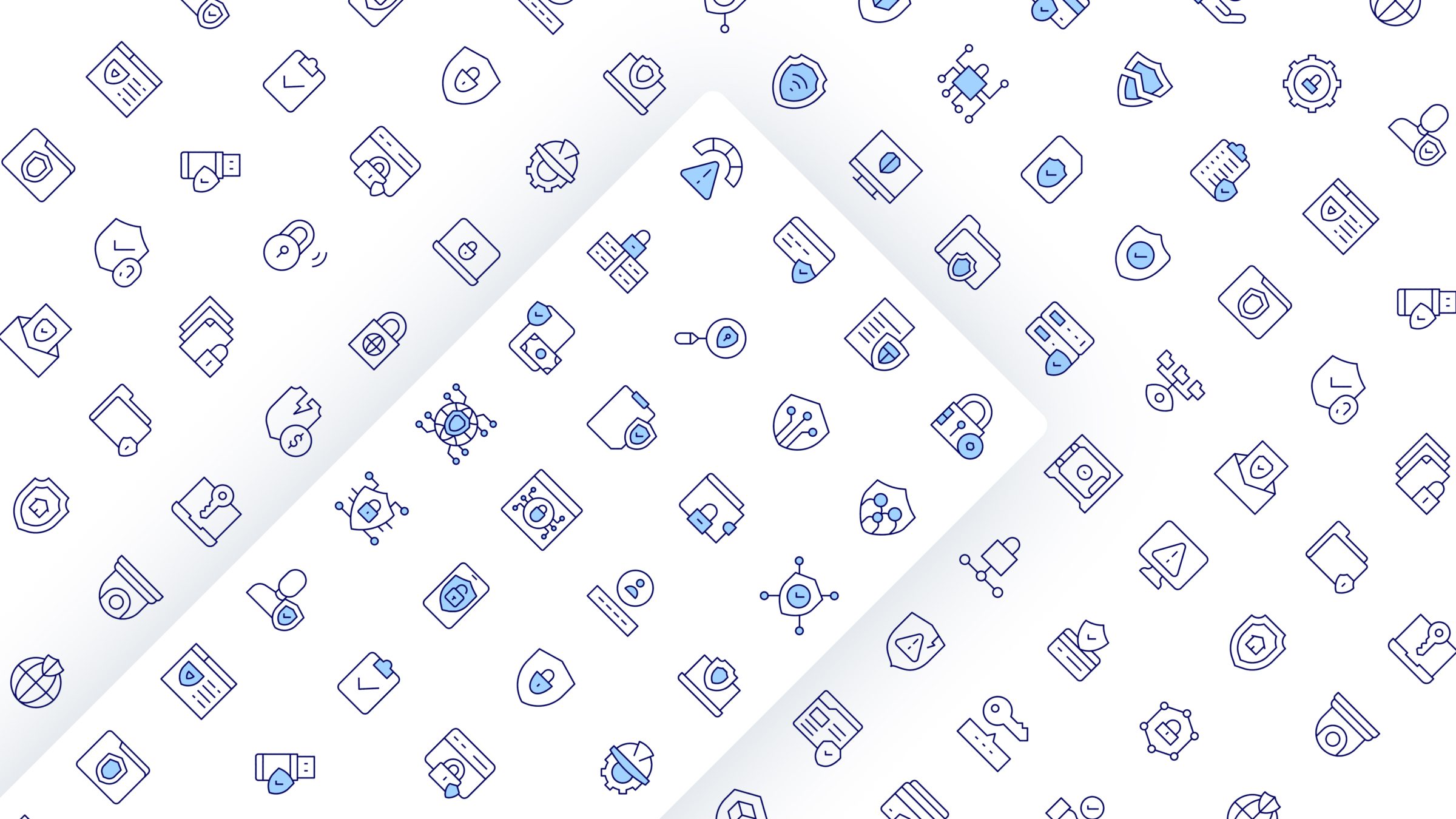 Security Icon Set. Duotone Line Style. Part 1 3