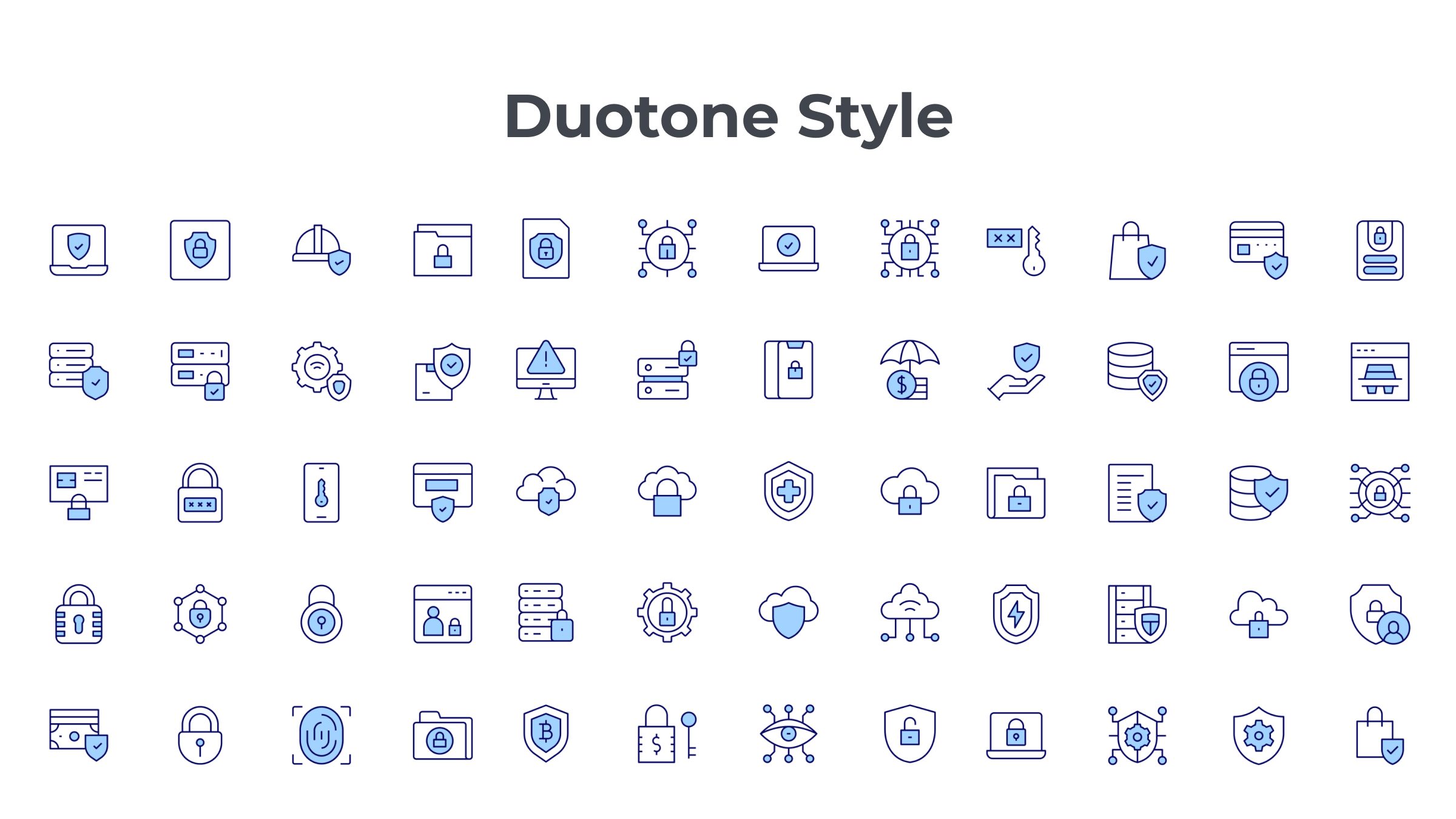 Security Icon Set. Duotone Line Style. Part 2 6