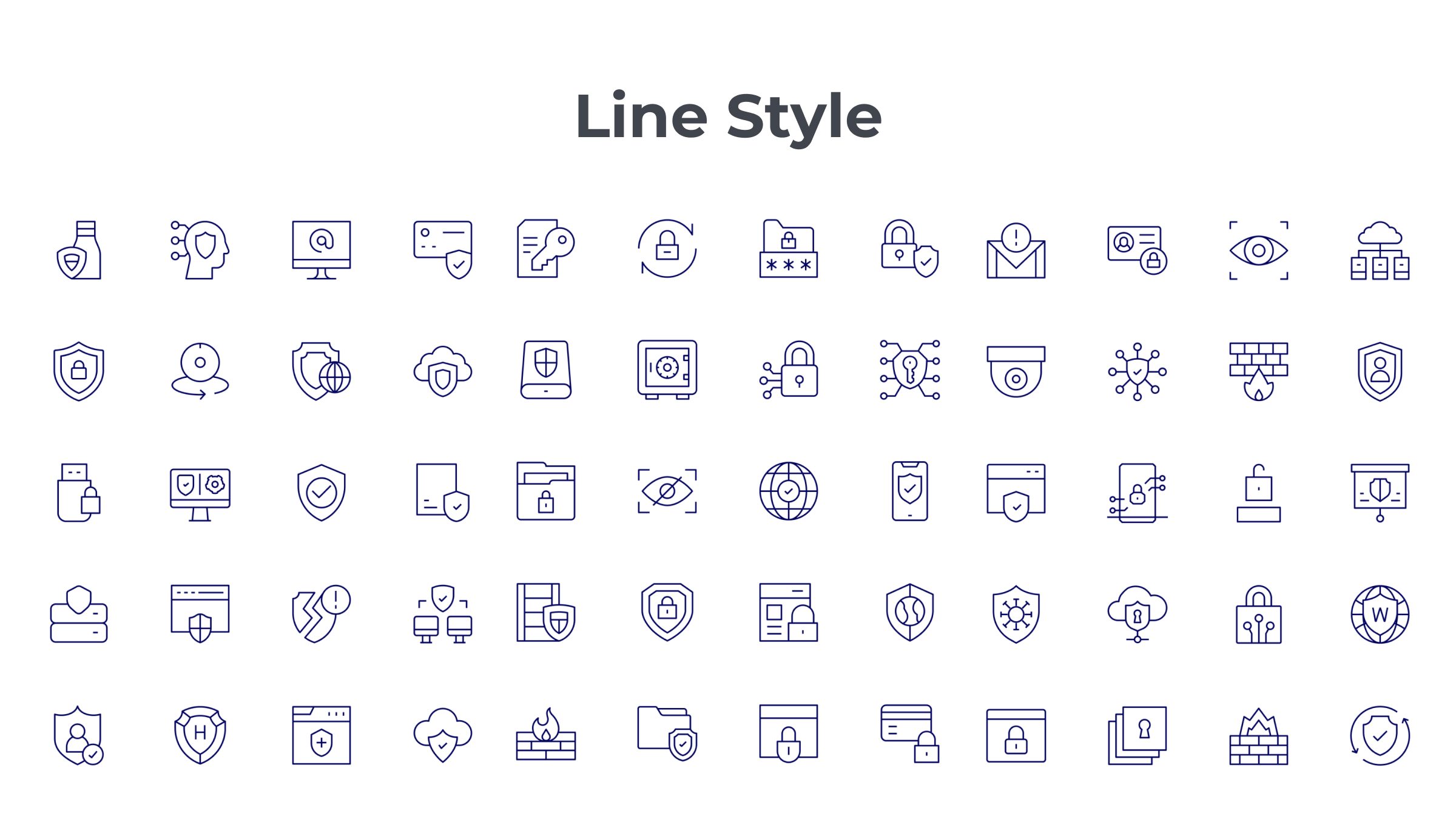 Security Icon Set. Duotone Line Style. Part 3 7