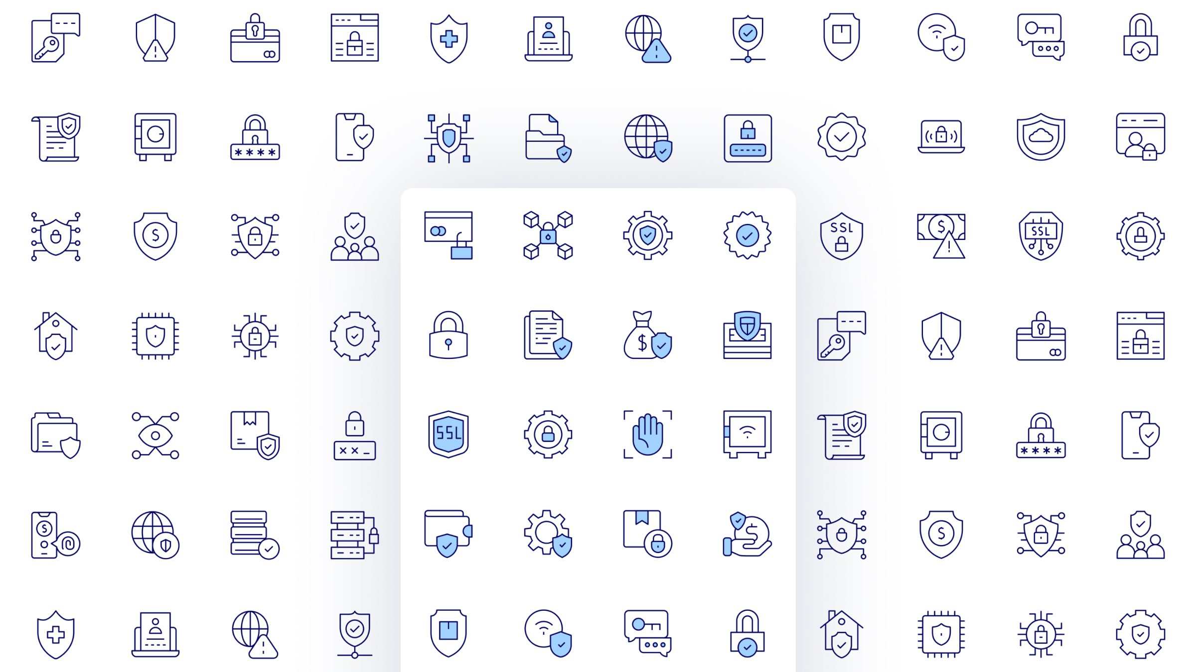 Security Icon Set. Duotone Line Style. Part 4 2