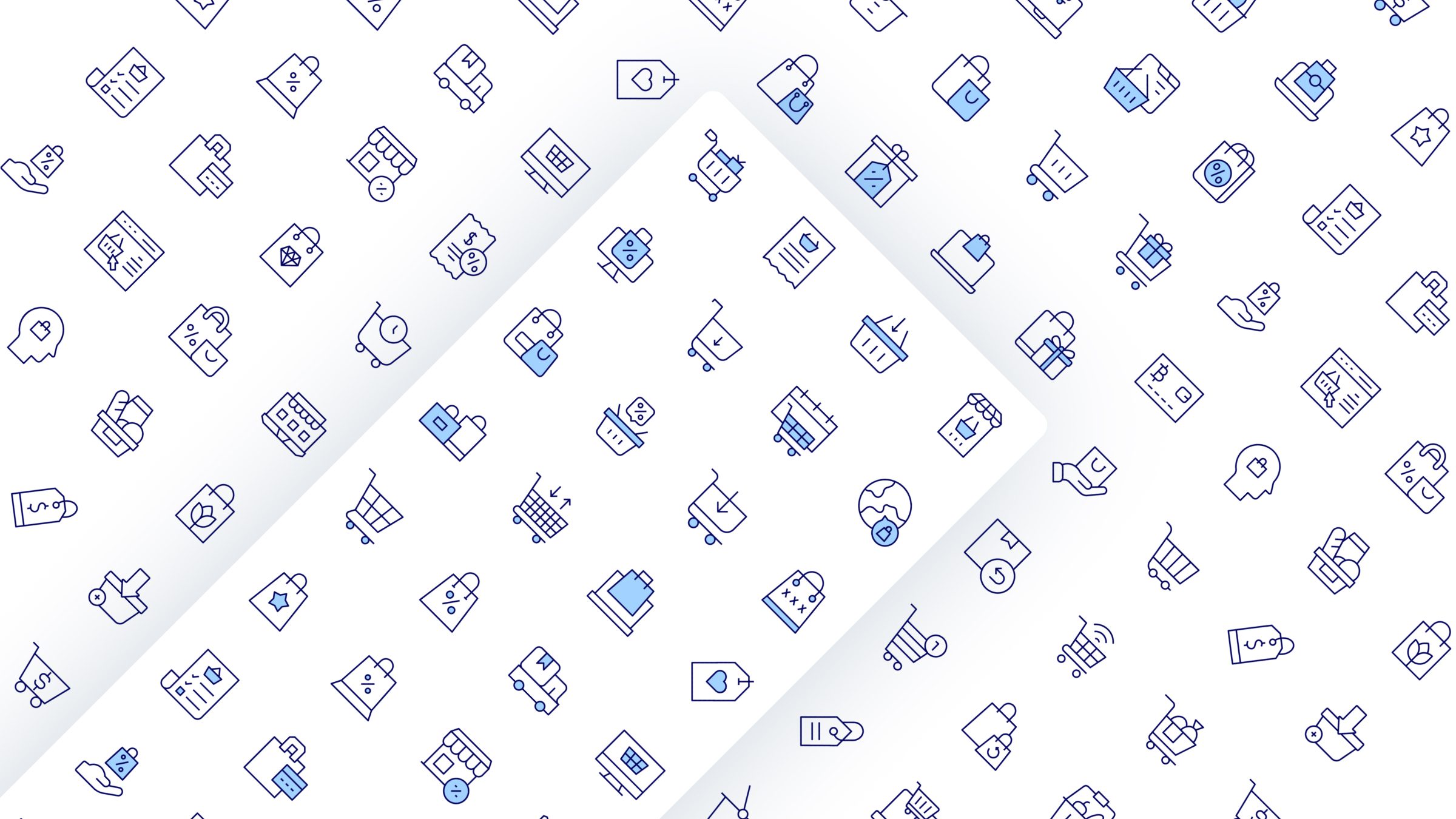 Shopping Icon Set. Duotone Line Style. Part 2 3