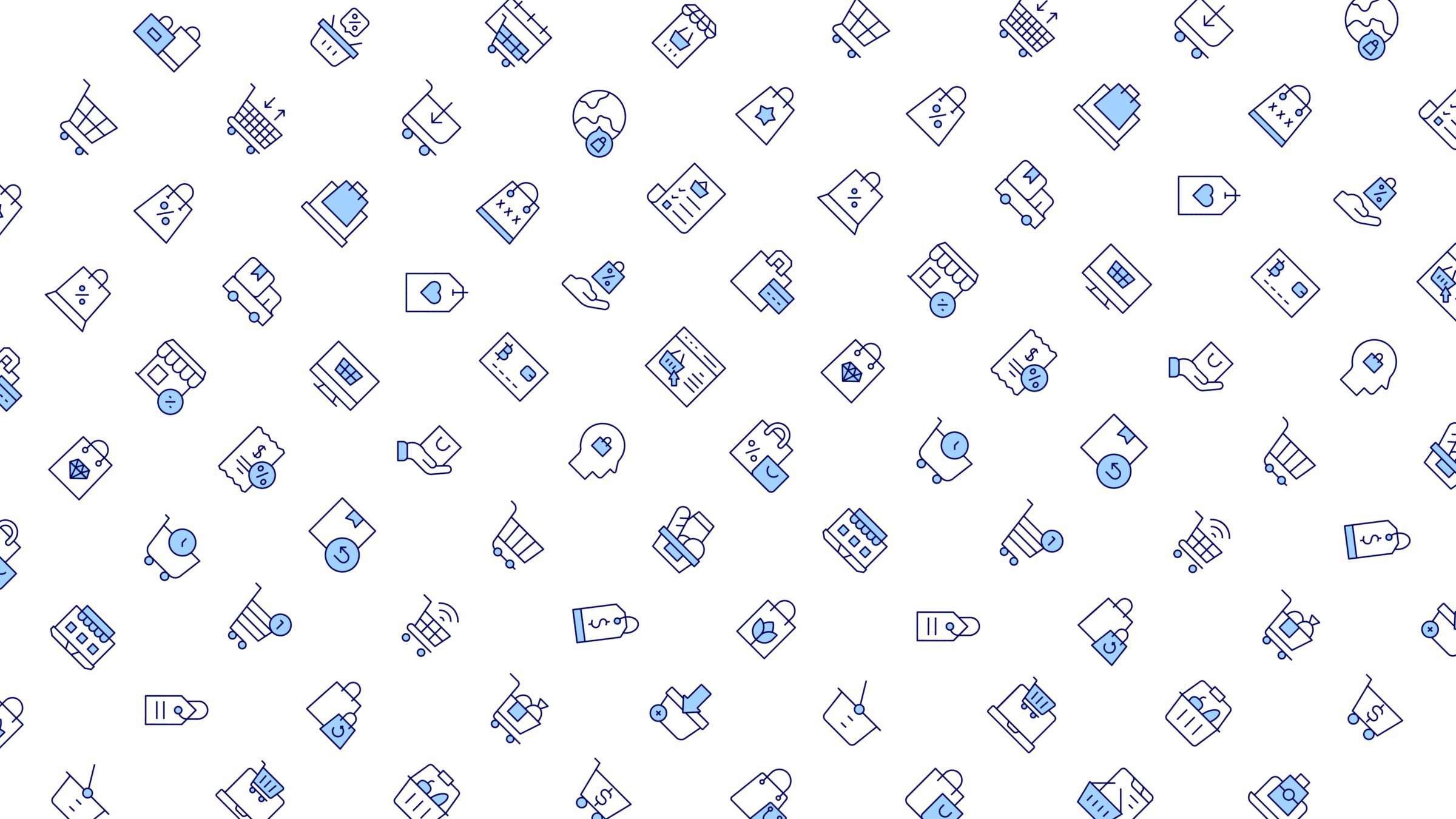 Shopping Icon Set. Duotone Line Style. Part 2 4