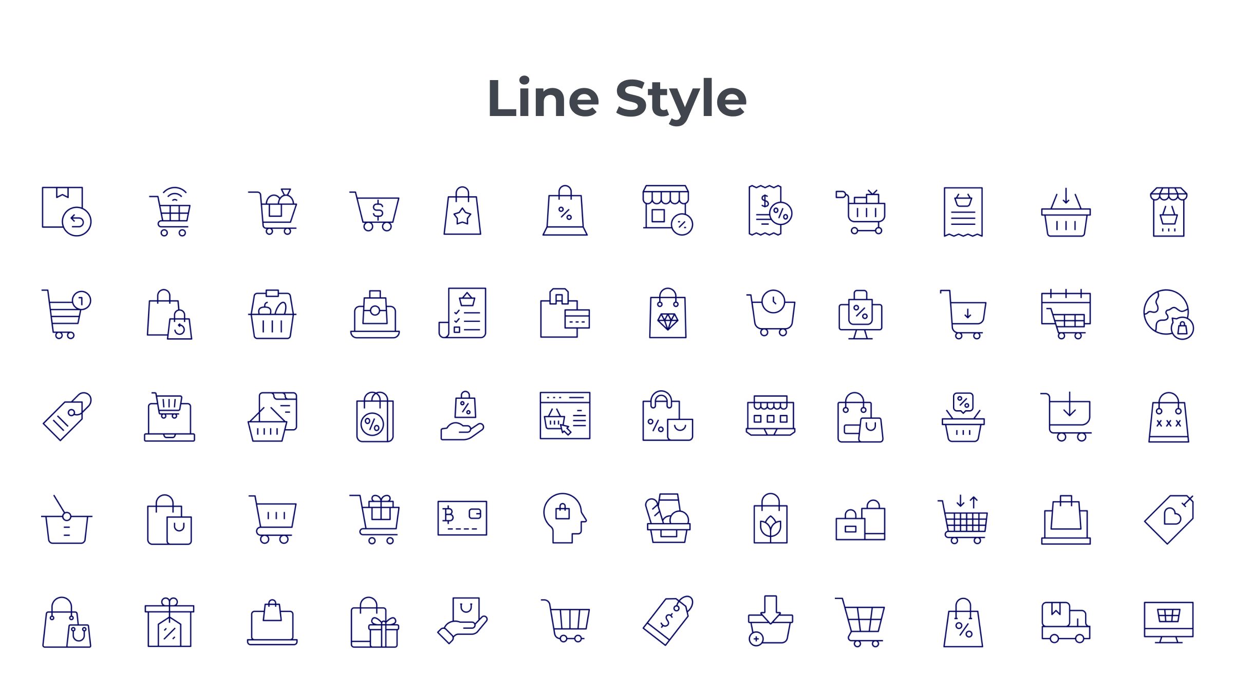 Shopping Icon Set. Duotone Line Style. Part 2 7