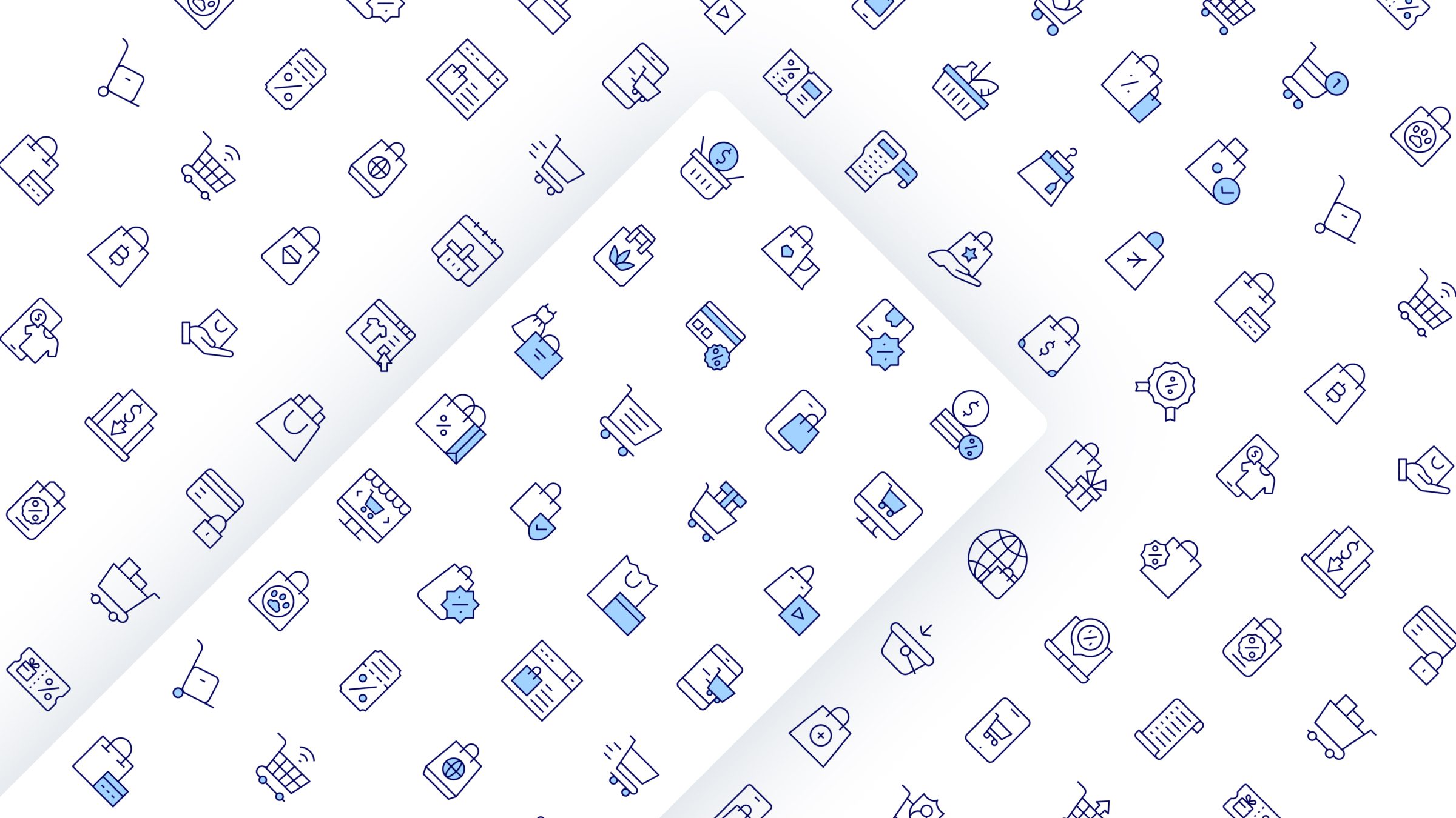 Shopping Icon Set. Duotone Line Style. Part 3 3