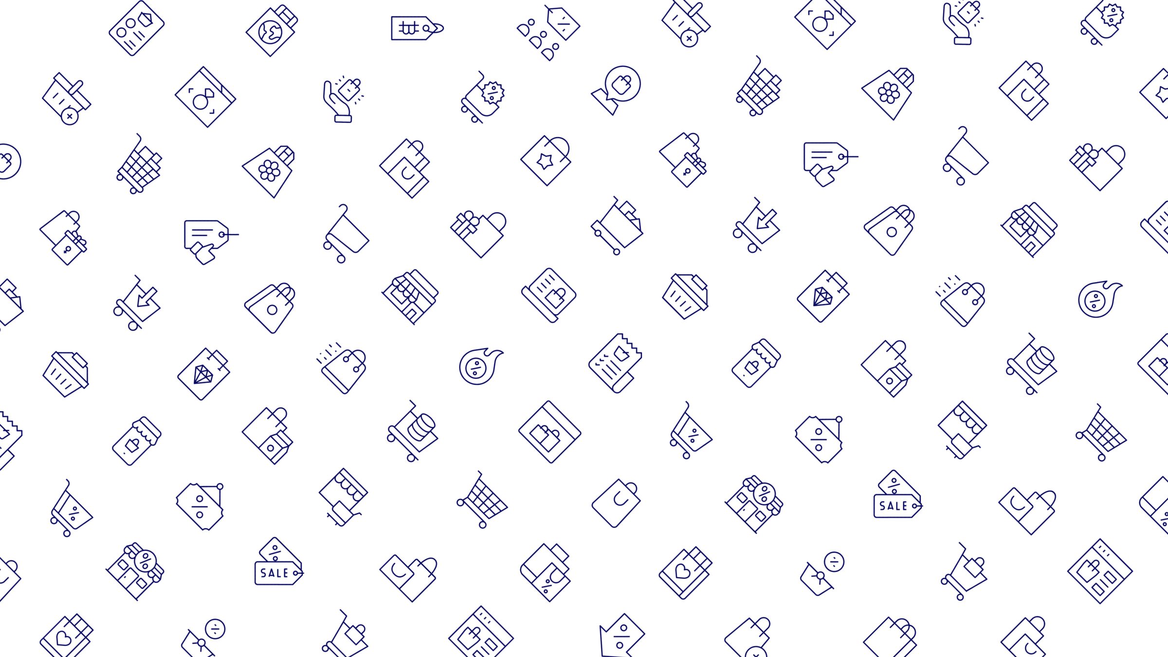 Shopping Icon Set. Duotone Line Style. Part 4 5