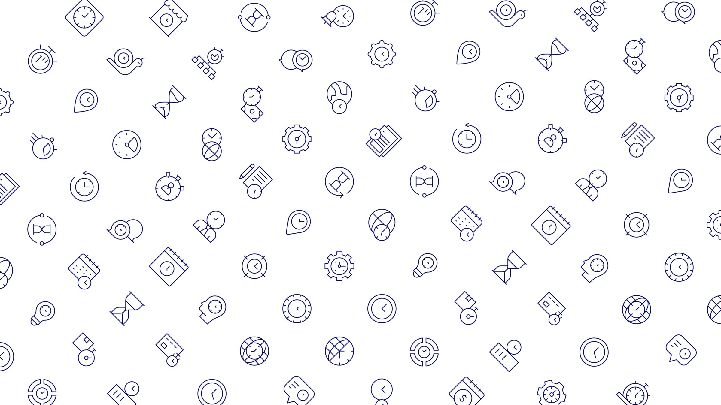 Time Icon Set. Duotone Line Style. Part 1 5