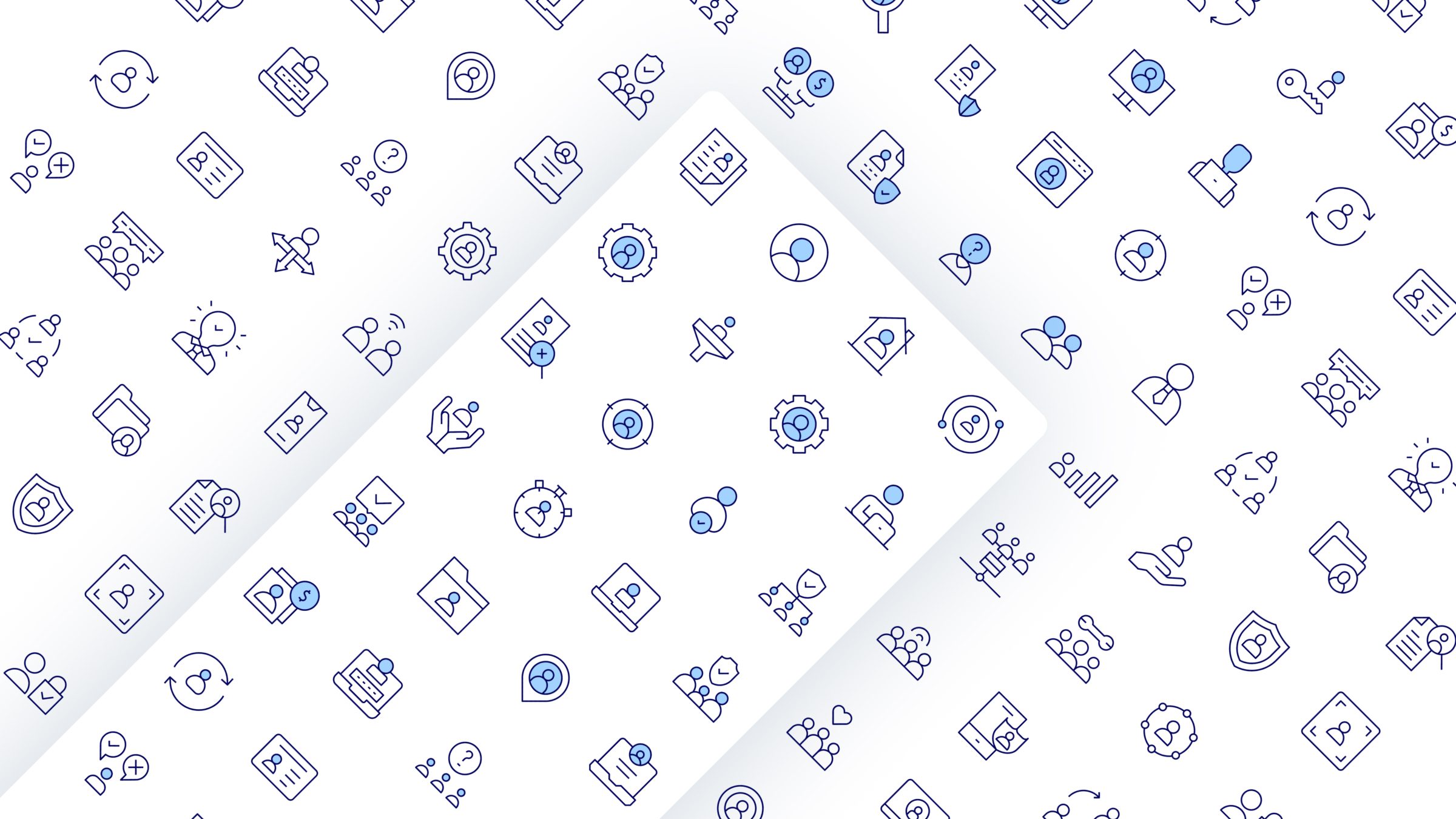 User Icon Set. Duotone Line Style 3