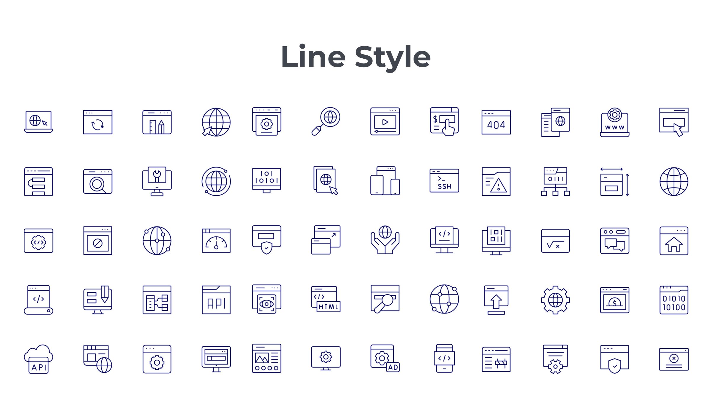 Website Icon Set. Duotone Line Style. Part 2 7